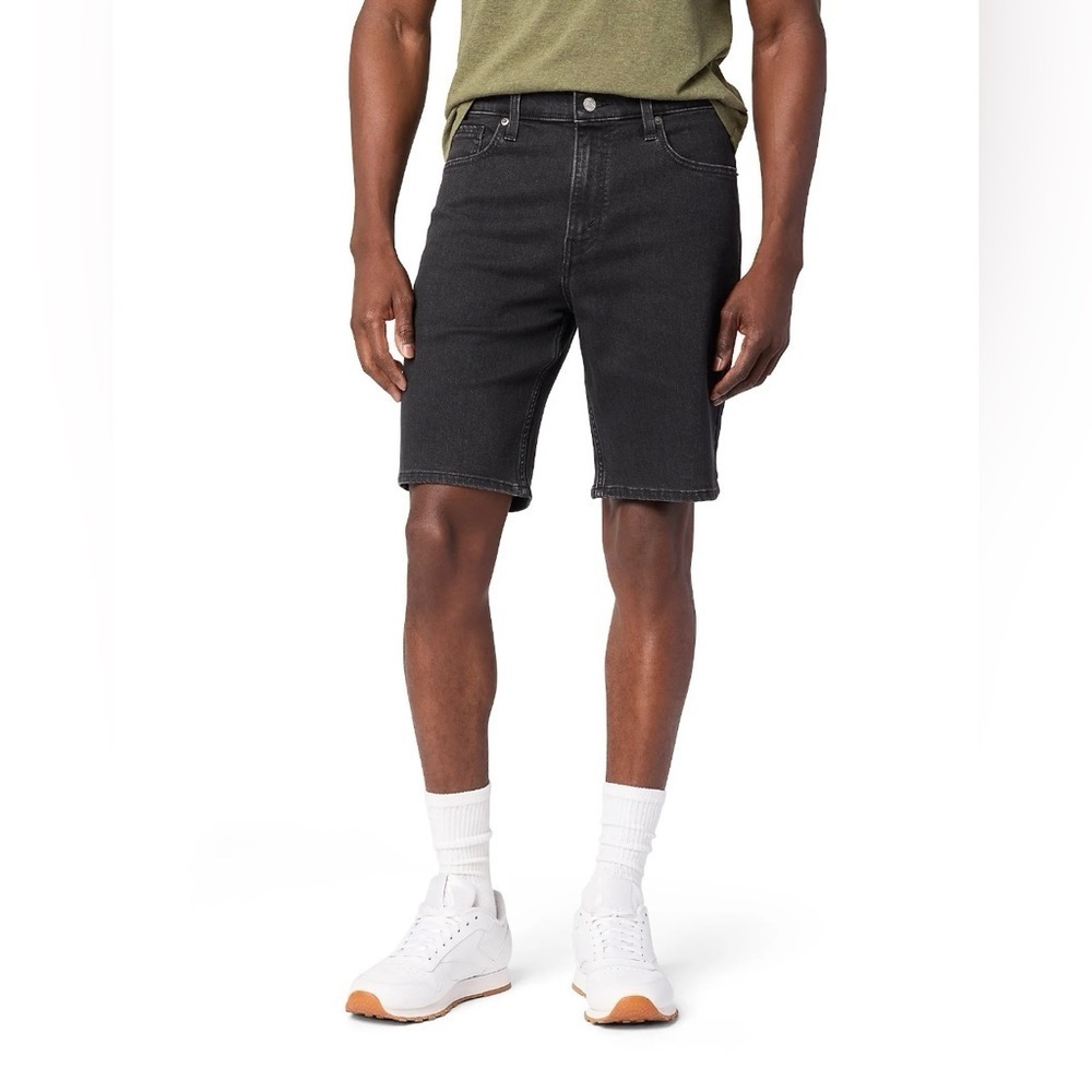 Men's Black Denim Shorts